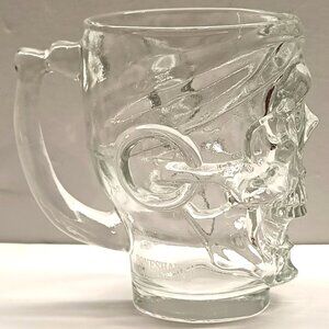 Boneshaker Large Heavy Detailed‎ Skull Beer Glass Mug